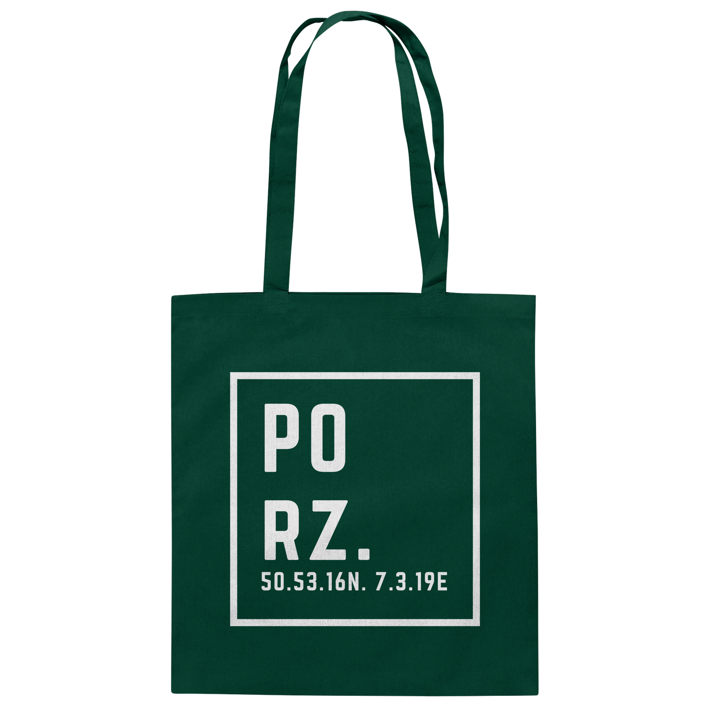 Porz Koordinaten (Druck)  - Baumwolltasche