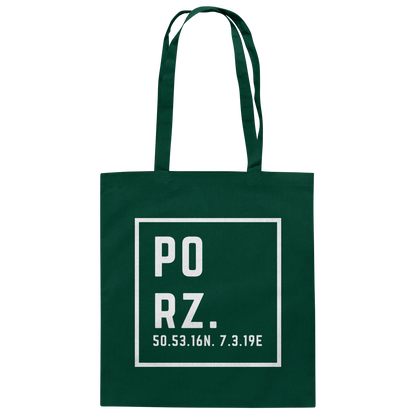 Porz Koordinaten (Druck)  - Baumwolltasche