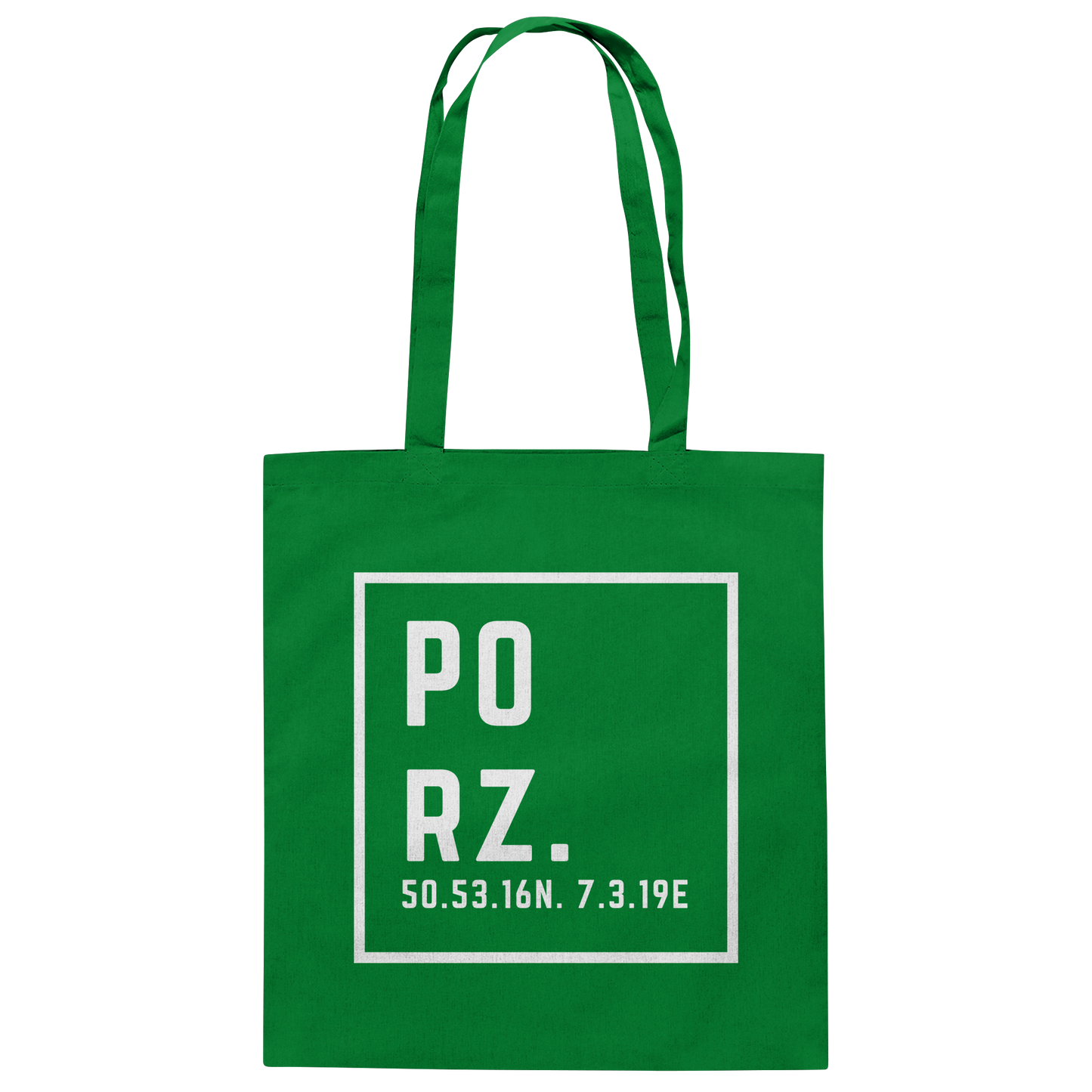 Porz Koordinaten (Druck)  - Baumwolltasche