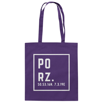 Porz Koordinaten (Druck)  - Baumwolltasche