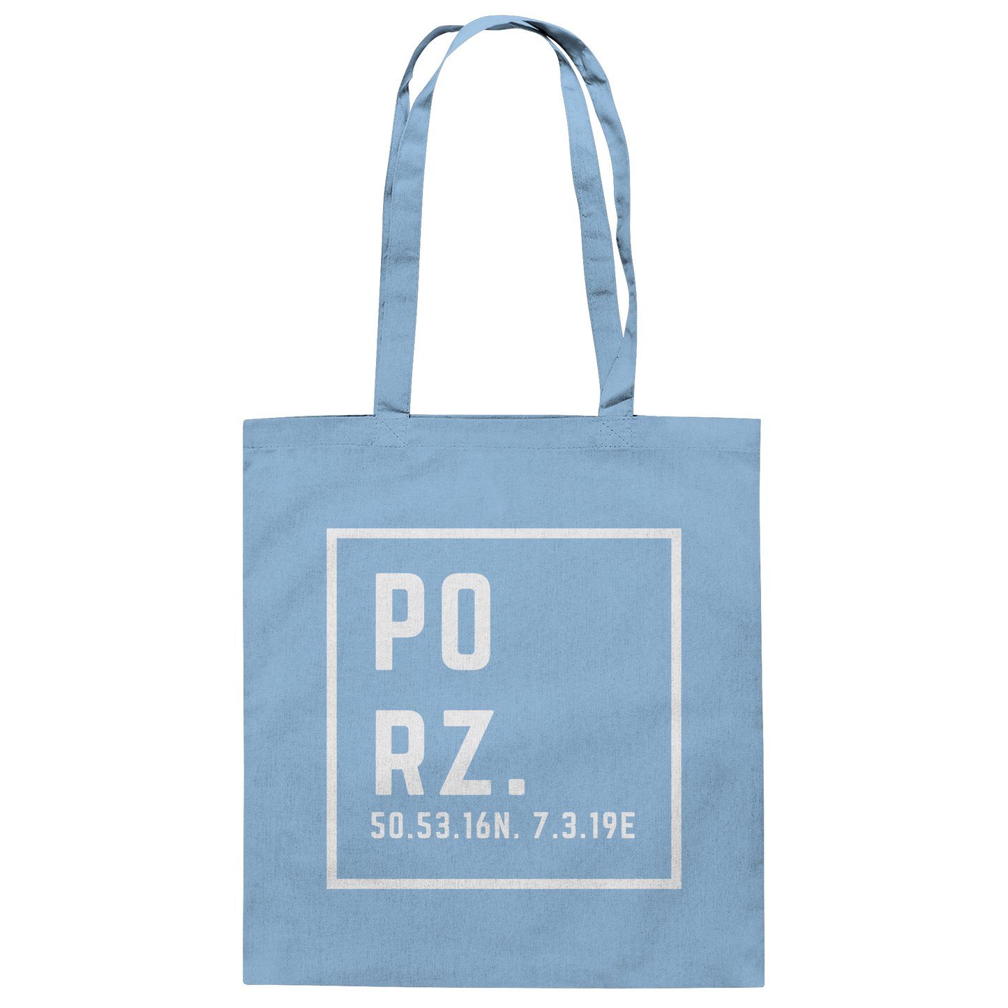 Porz Koordinaten (Druck)  - Baumwolltasche