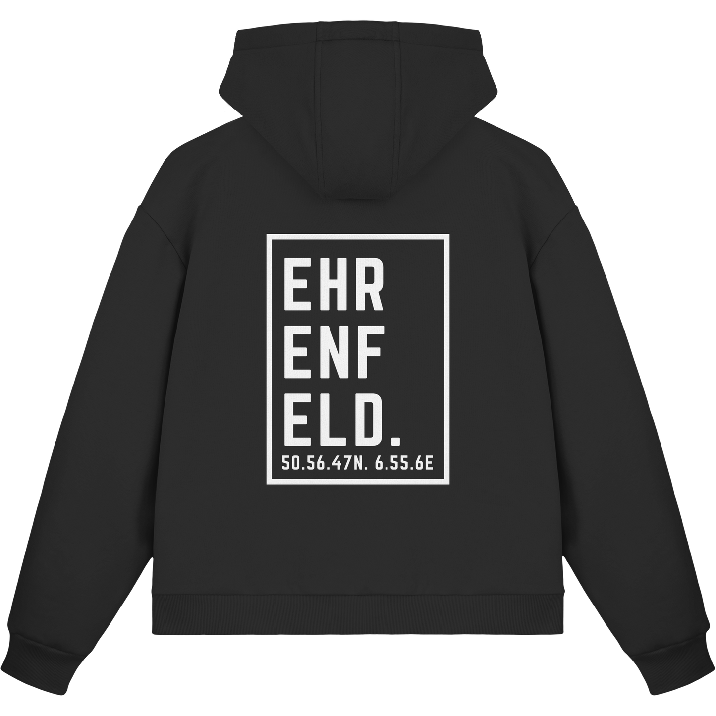 Ehrenfeld Koordinaten (großer Druck auf dem Rücken) - Fluffy Boxcut Zipper