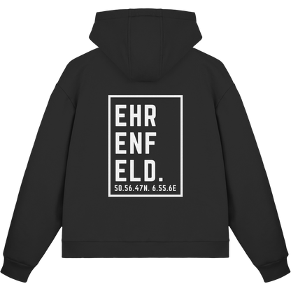 Ehrenfeld Koordinaten (großer Druck auf dem Rücken) - Fluffy Boxcut Zipper