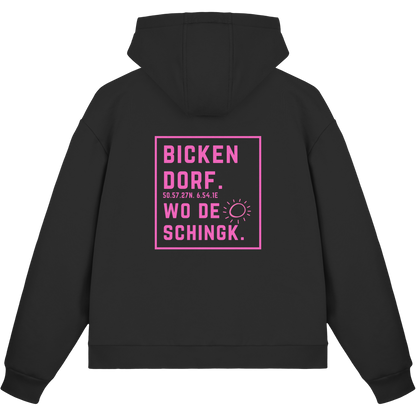 Wo de Sonn schingk - Bickendorf Druck Rücken - Fluffy Boxcut Zipper