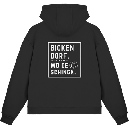 Wo de Sonn schingk - Bickendorf Druck Rücken - Fluffy Boxcut Zipper