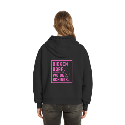 Wo de Sonn schingk - Bickendorf Druck Rücken - Fluffy Boxcut Zipper
