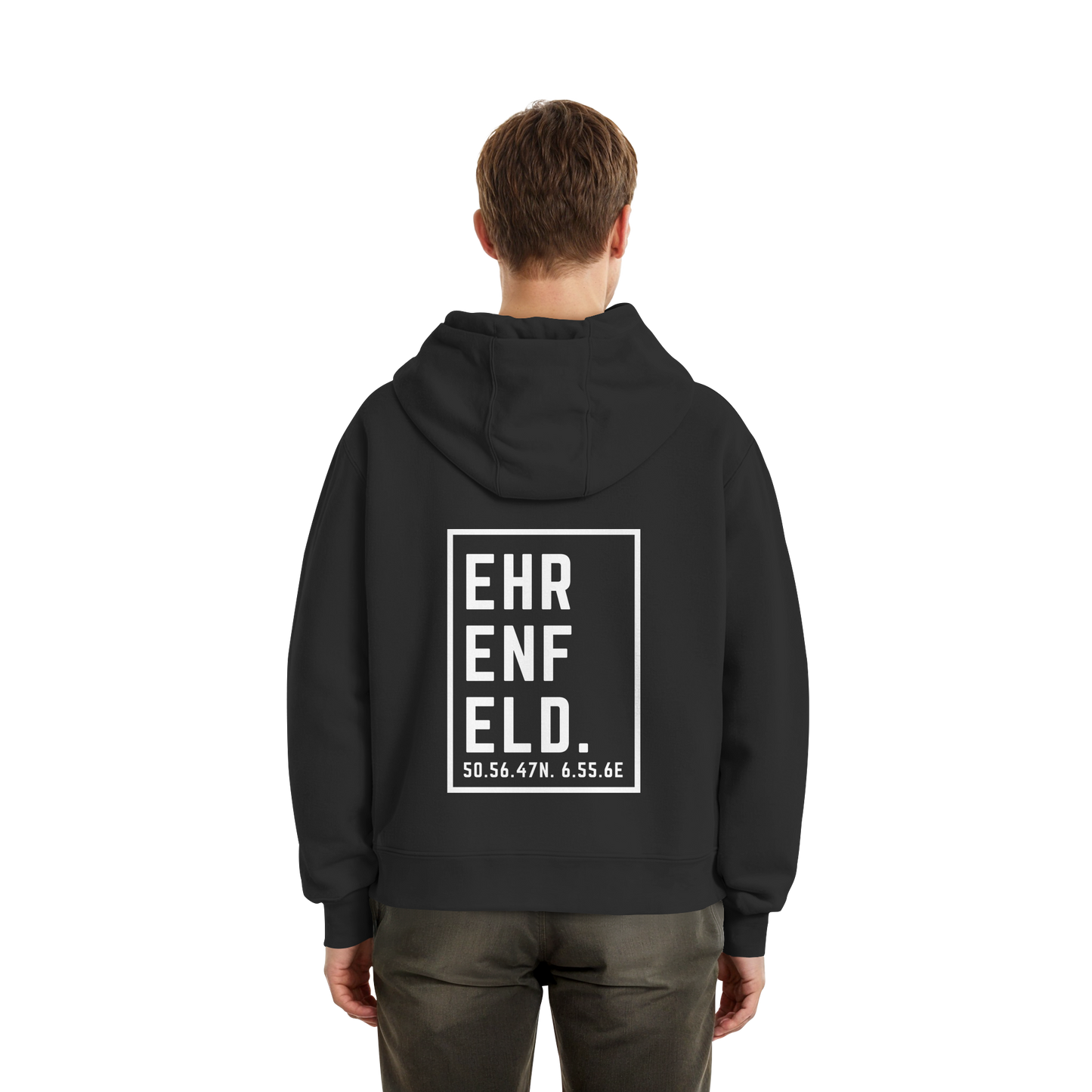 Ehrenfeld Koordinaten (großer Druck auf dem Rücken) - Fluffy Boxcut Zipper