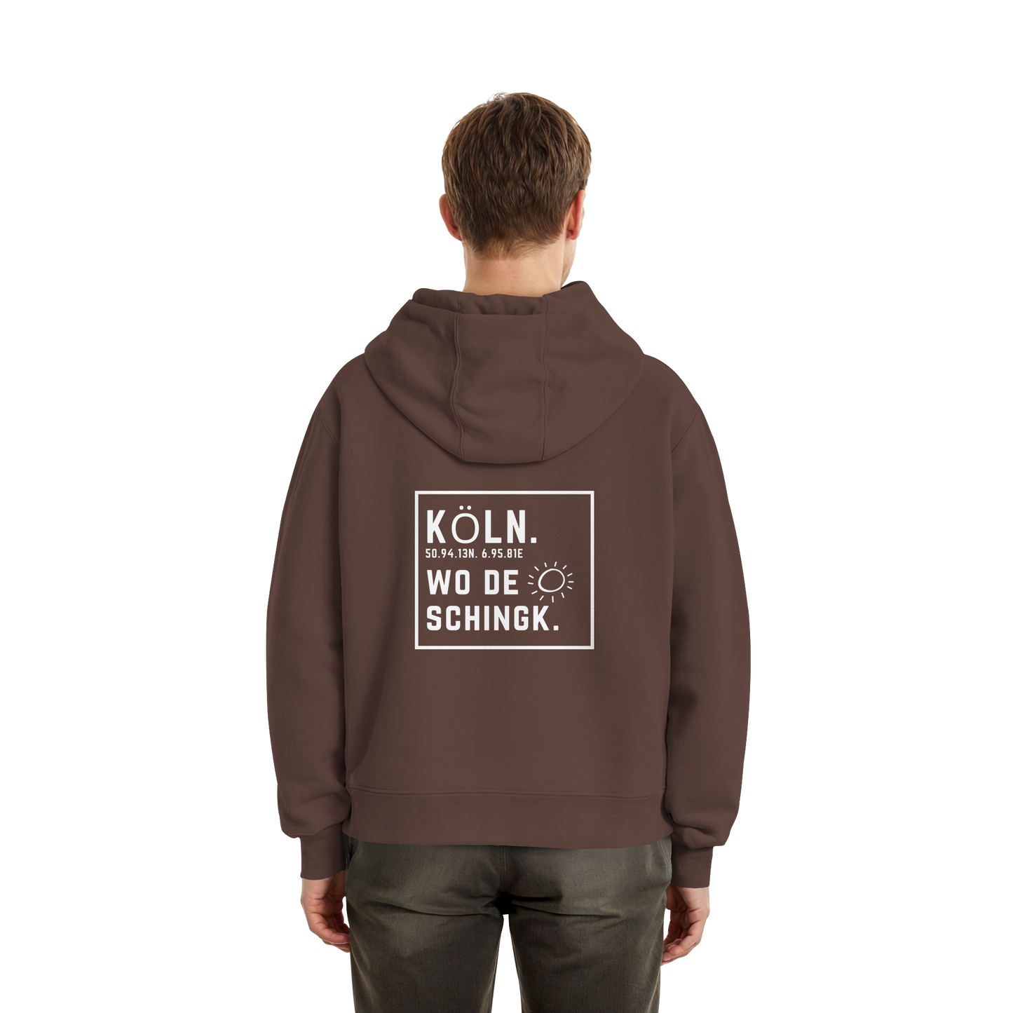 Wo de Sonn schingk - Köln Druck Rücken  - Fluffy Boxcut Zipper