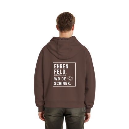 Wo de Sonn schingk - Ehrenfeld Druck Rücken  - Fluffy Boxcut Zipper