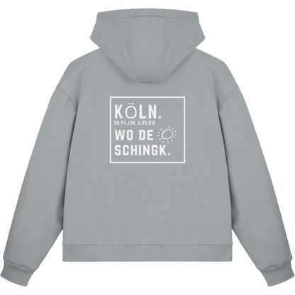 Wo de Sonn schingk - Köln Druck Rücken  - Fluffy Boxcut Zipper