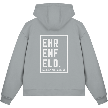 Ehrenfeld Koordinaten (großer Druck auf dem Rücken) - Fluffy Boxcut Zipper