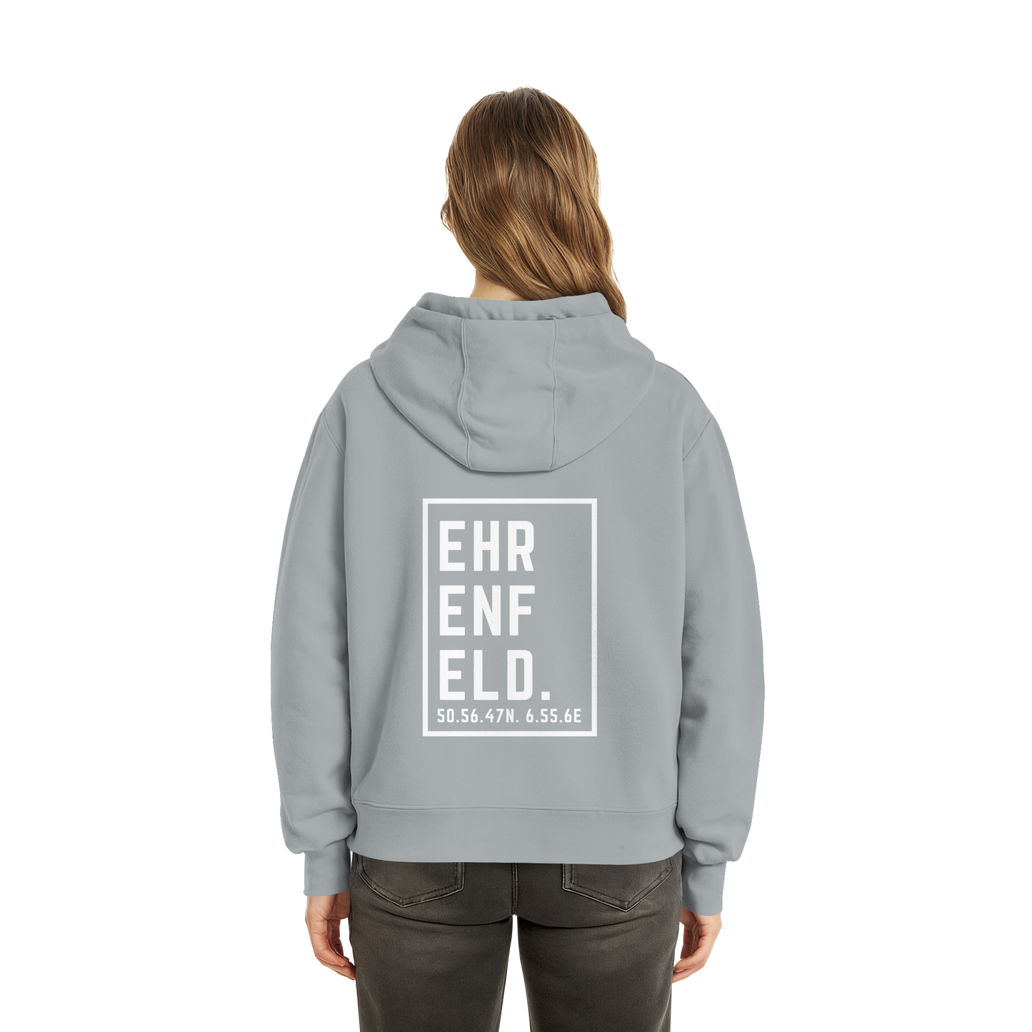 Ehrenfeld Koordinaten (großer Druck auf dem Rücken) - Fluffy Boxcut Zipper