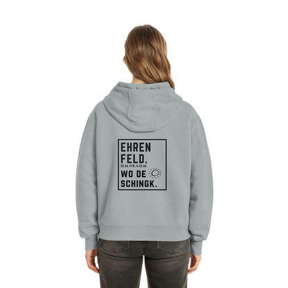 Wo de Sonn schingk - Ehrenfeld Druck Rücken - Fluffy Boxcut Zipper
