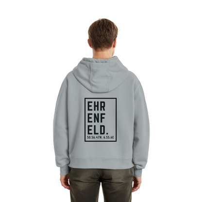 Ehrenfeld Koordinaten (großer Druck auf dem Rücken) - Fluffy Boxcut Zipper