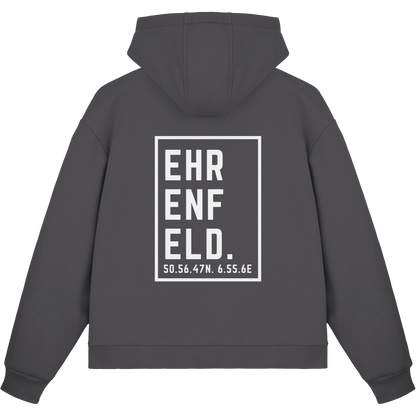 Ehrenfeld Koordinaten (großer Druck auf dem Rücken) - Fluffy Boxcut Zipper