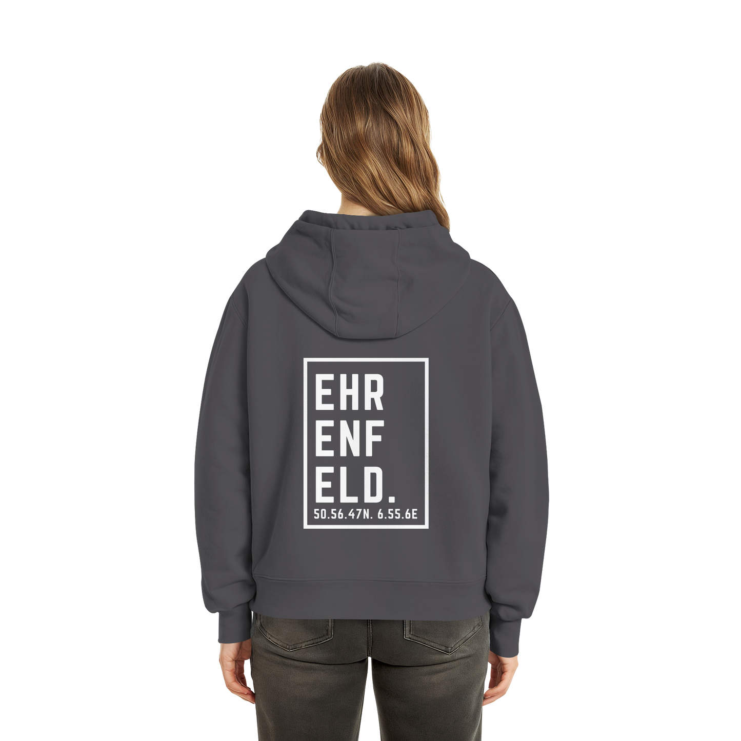 Ehrenfeld Koordinaten (großer Druck auf dem Rücken) - Fluffy Boxcut Zipper