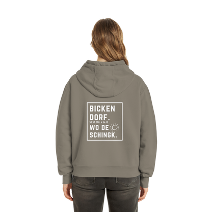 Wo de Sonn schingk - Bickendorf Druck Rücken - Fluffy Boxcut Zipper