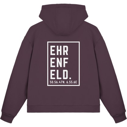 Ehrenfeld Koordinaten (großer Druck auf dem Rücken) - Fluffy Boxcut Zipper