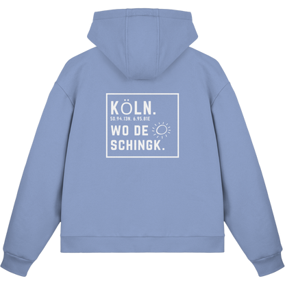 Wo de Sonn schingk - Köln Druck Rücken  - Fluffy Boxcut Zipper