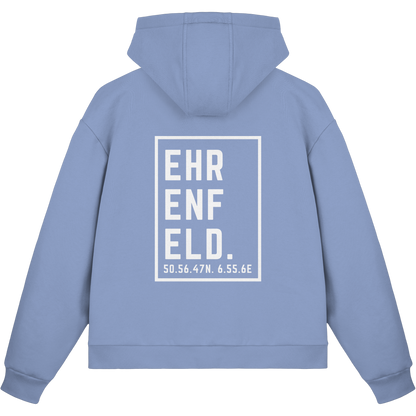 Ehrenfeld Koordinaten (großer Druck auf dem Rücken) - Fluffy Boxcut Zipper