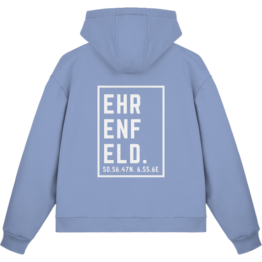 Ehrenfeld Koordinaten (großer Druck auf dem Rücken) - Fluffy Boxcut Zipper