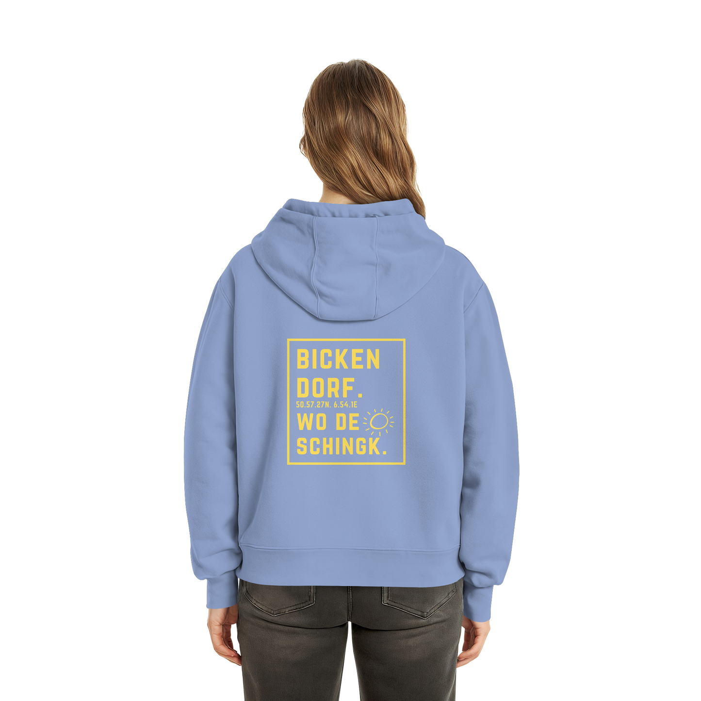 Wo de Sonn schingk - Bickendorf Druck Rücken - Fluffy Boxcut Zipper