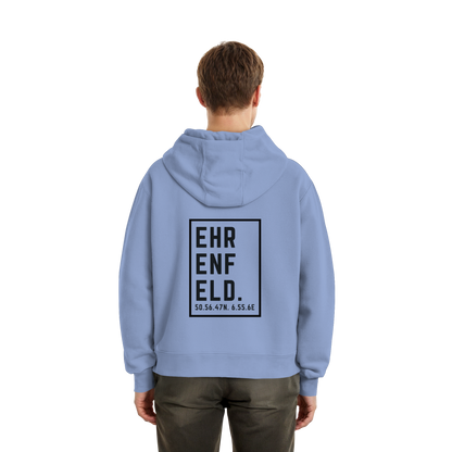 Ehrenfeld Koordinaten (großer Druck auf dem Rücken) - Fluffy Boxcut Zipper