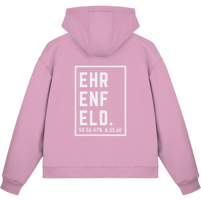 Ehrenfeld Koordinaten (großer Druck auf dem Rücken) - Fluffy Boxcut Zipper