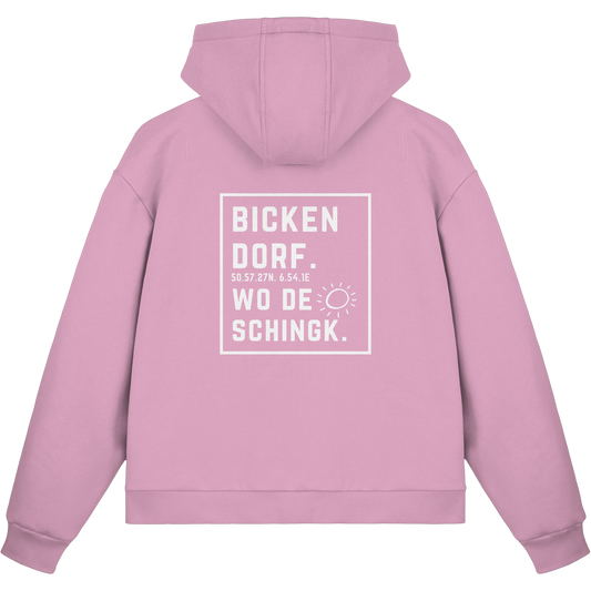 Wo de Sonn schingk - Bickendorf Druck Rücken - Fluffy Boxcut Zipper