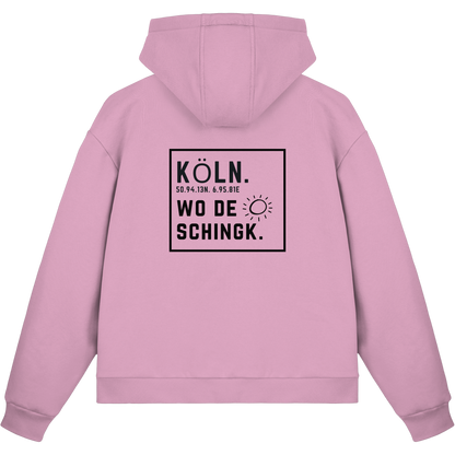 Wo de Sonn schingk - Köln Druck Rücken  - Fluffy Boxcut Zipper