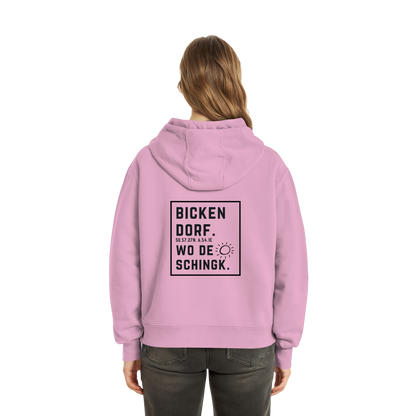 Wo de Sonn schingk - Bickendorf Druck Rücken - Fluffy Boxcut Zipper