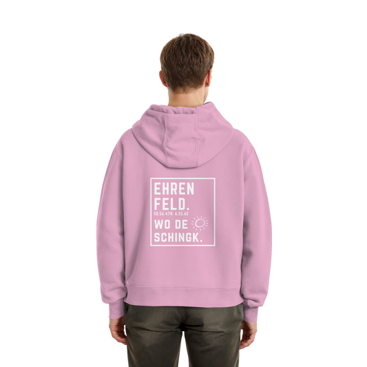 Wo de Sonn schingk - Ehrenfeld Druck Rücken  - Fluffy Boxcut Zipper