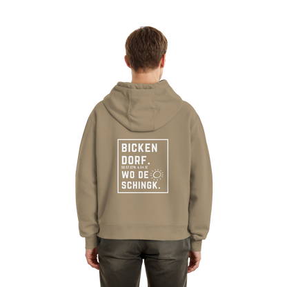 Wo de Sonn schingk - Bickendorf Druck Rücken - Fluffy Boxcut Zipper