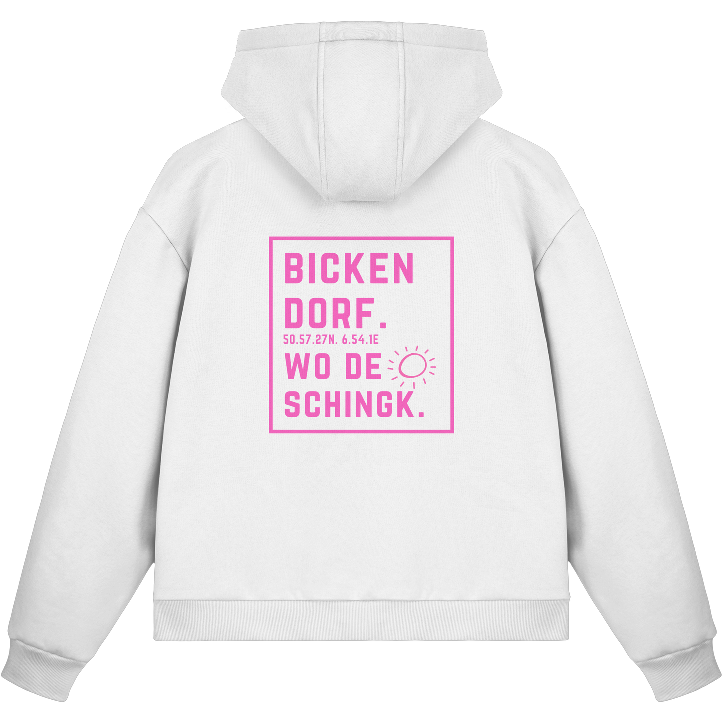 Wo de Sonn schingk - Bickendorf Druck Rücken - Fluffy Boxcut Zipper