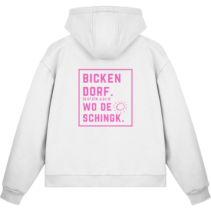 Wo de Sonn schingk - Bickendorf Druck Rücken - Fluffy Boxcut Zipper