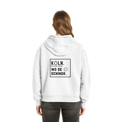 Wo de Sonn schingk - Köln Druck Rücken  - Fluffy Boxcut Zipper