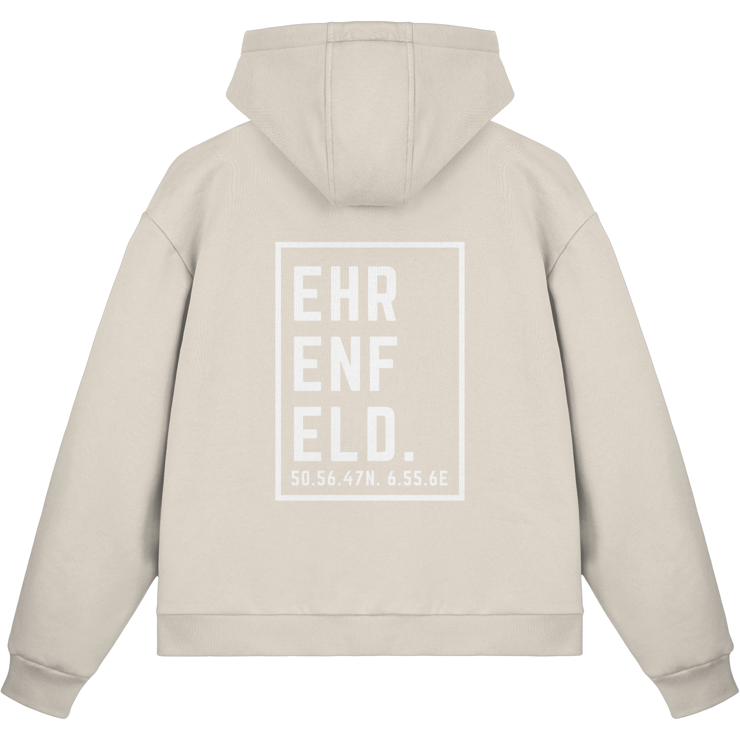 Ehrenfeld Koordinaten (großer Druck auf dem Rücken) - Fluffy Boxcut Zipper