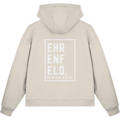 Ehrenfeld Koordinaten (großer Druck auf dem Rücken) - Fluffy Boxcut Zipper