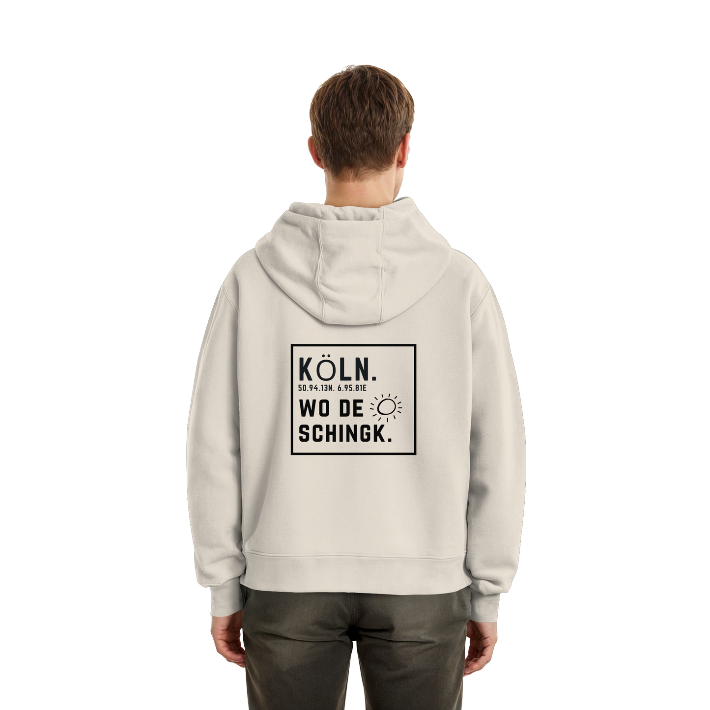 Wo de Sonn schingk - Köln Druck Rücken  - Fluffy Boxcut Zipper