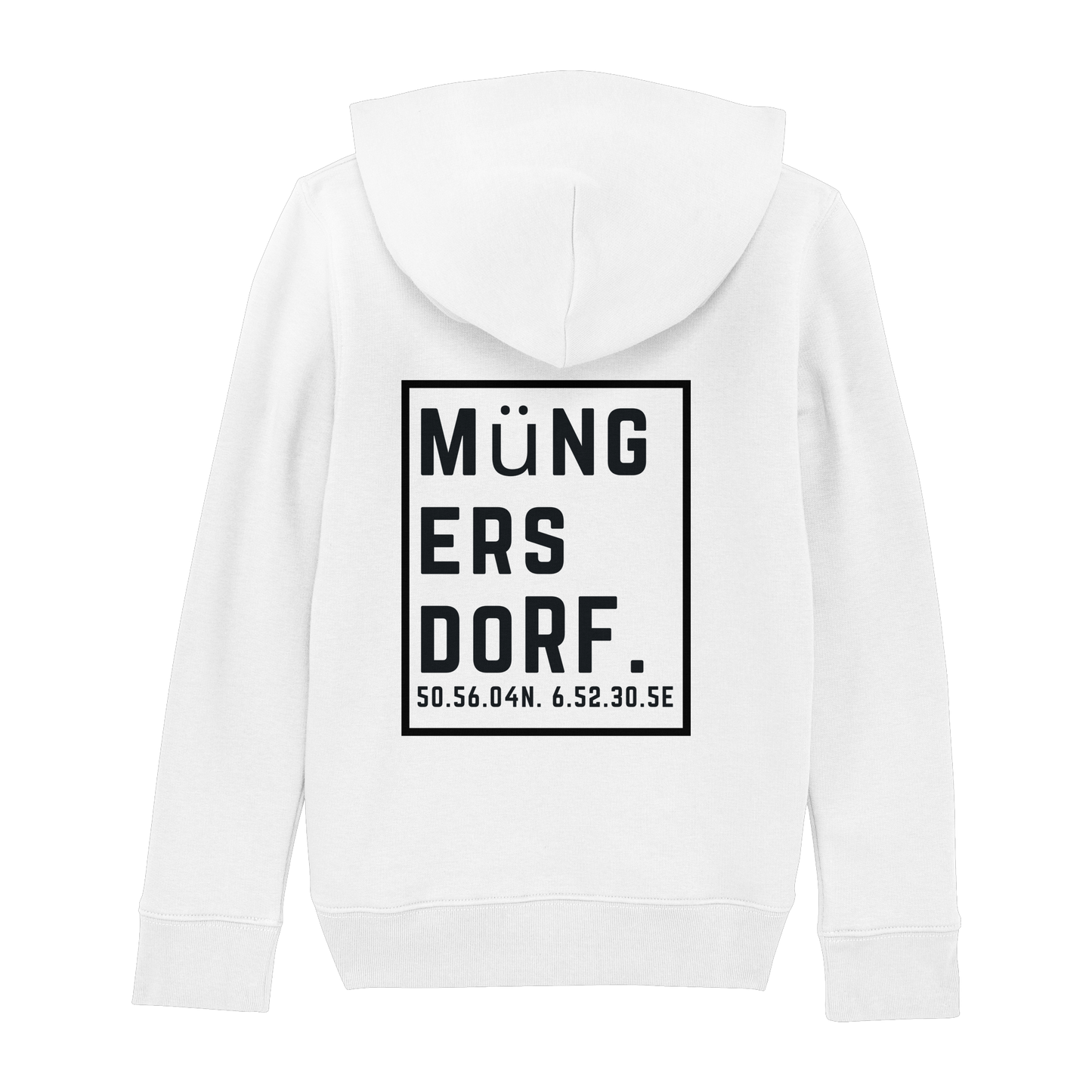 Müngersdorf Koordinaten (großer Druck auf dem Rücken) - Kids Basic Hoodie