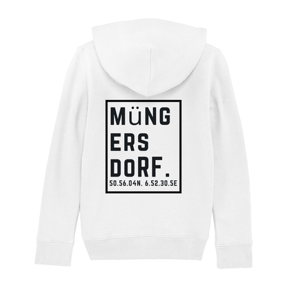Müngersdorf Koordinaten (großer Druck auf dem Rücken) - Kids Basic Hoodie
