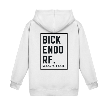 Bickendorf Koordinaten (großer Druck auf dem Rücken) - Kids Basic Hoodie