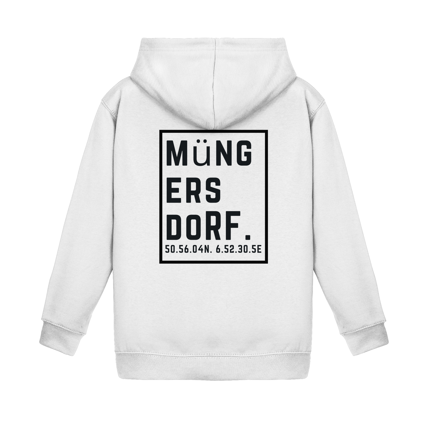Müngersdorf Koordinaten (großer Druck auf dem Rücken) - Kids Basic Hoodie