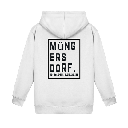 Müngersdorf Koordinaten (großer Druck auf dem Rücken) - Kids Basic Hoodie