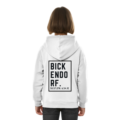 Bickendorf Koordinaten (großer Druck auf dem Rücken) - Kids Basic Hoodie