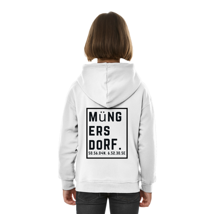 Müngersdorf Koordinaten (großer Druck auf dem Rücken) - Kids Basic Hoodie