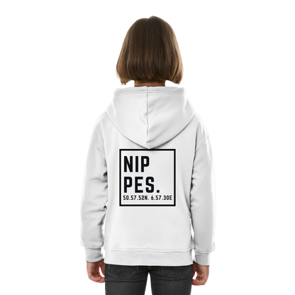 Nippes Koordinaten (großer Druck auf dem Rücken) - Kids Basic Hoodie
