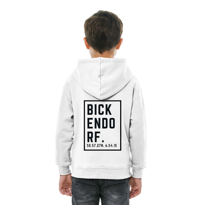 Bickendorf Koordinaten (großer Druck auf dem Rücken) - Kids Basic Hoodie