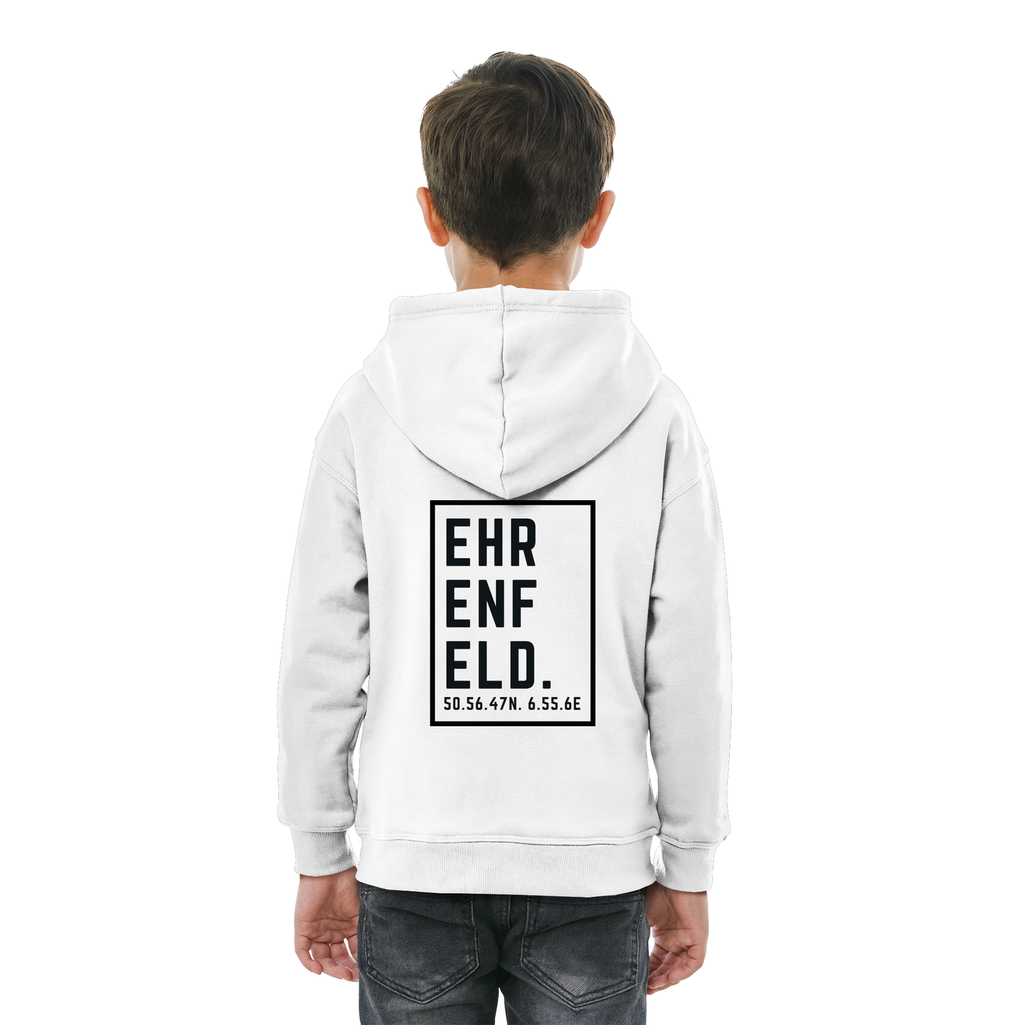 Ehrenfeld Koordinaten (großer Druck auf dem Rücken) - Kids Basic Hoodie