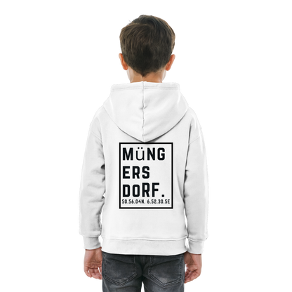Müngersdorf Koordinaten (großer Druck auf dem Rücken) - Kids Basic Hoodie